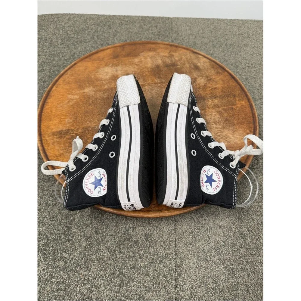 Converse Shoes Youth Kids 12 Black White Canvas High Top Sneakers All Star